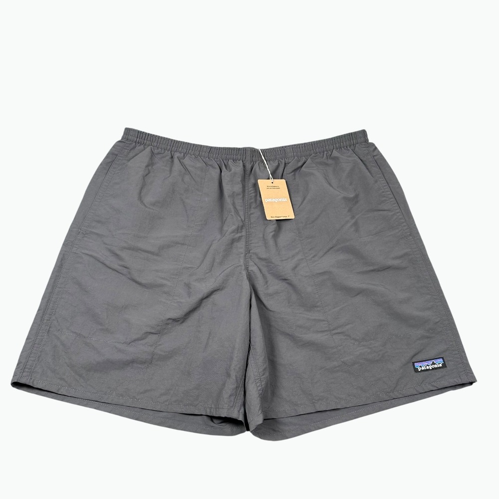 New Patagonia Baggies Longs Shorts Mens XL Forge Grey 7 Inch Inseam Mesh Liner